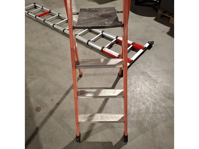 Telescoop ladder met werktrap, o.a. altrex, tl smart up 1x 11 - afbeelding 11 van  12