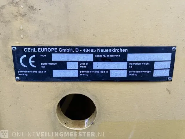 Telescoop shovel gehl, kl498t, geel, bouwjaar 2005 - afbeelding 6 van  18