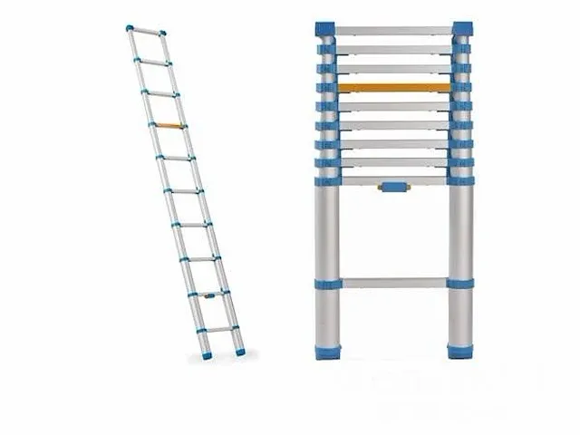 Telescoopladder 1x10 up - afbeelding 1 van  4