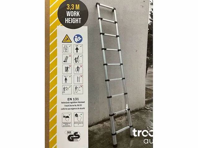 Telescoopladder 260 cm - afbeelding 2 van  4