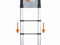 Telescoopladder 3,80m zilver - afbeelding 5 van  8