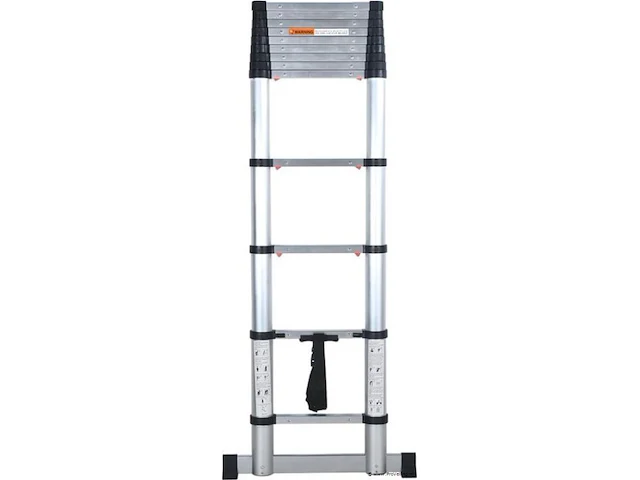 Telescoopladder 3,80m zilver - afbeelding 7 van  8