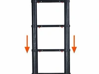 Telescoopladder 3,80m zwart - afbeelding 4 van  7