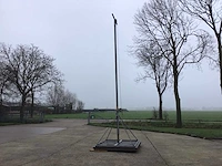 Telescopische lichtmast 12m op stelconplaat (2x) - afbeelding 1 van  7