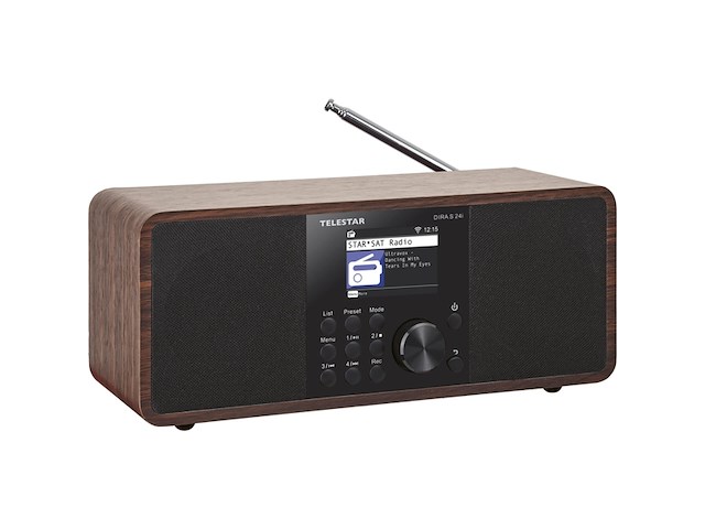 Telestar dira s24i dab+ / fm internetradio met bluetooth wi-fi hout - afbeelding 1 van  4