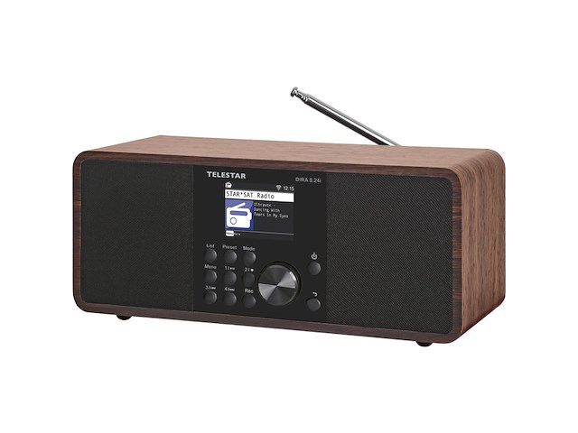 Telestar dira s24i dab+ / fm internetradio met bluetooth wi-fi hout - afbeelding 2 van  4