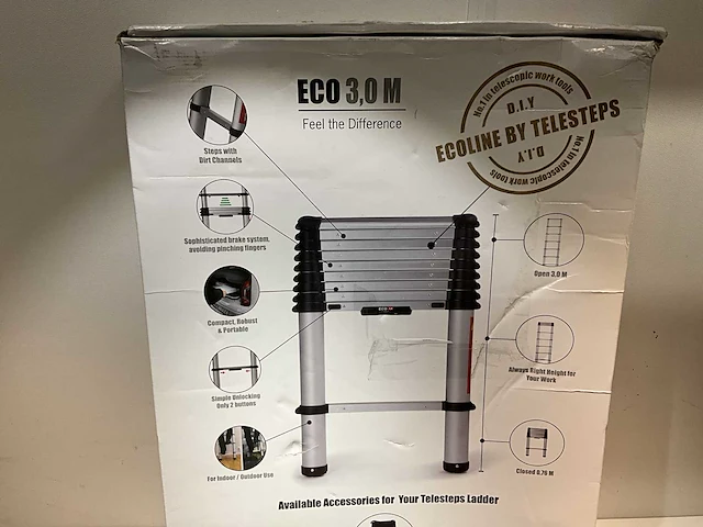 Telesteps eco 3,0m ladder en trap - afbeelding 2 van  6