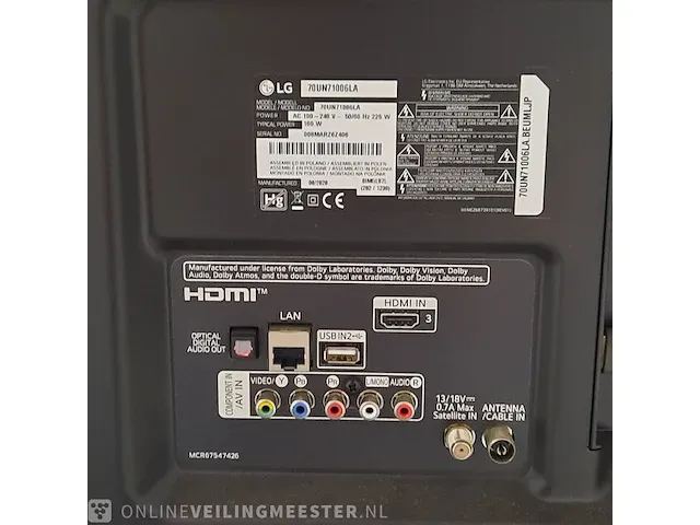 Televisie lg, 70un71006la - afbeelding 12 van  12