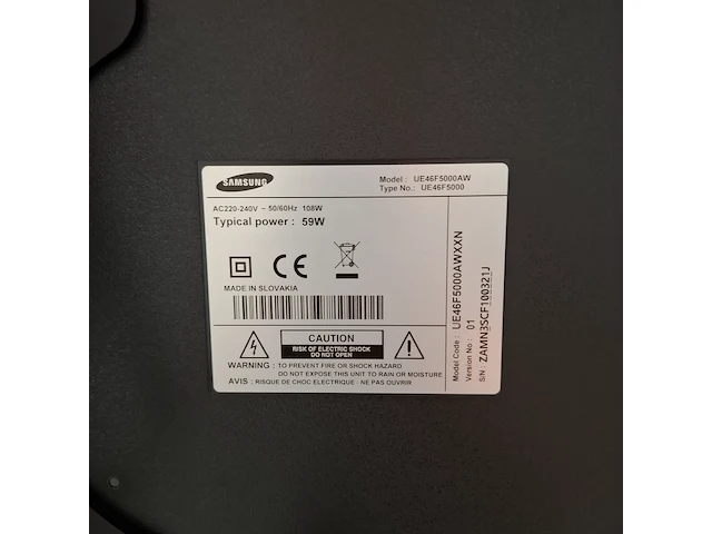 Televisie op verrijdbare standaard , samsung, ue46f5000aw - afbeelding 7 van  9