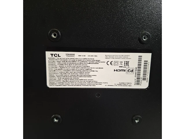Televisie, tcl, 32a5000 - afbeelding 2 van  10