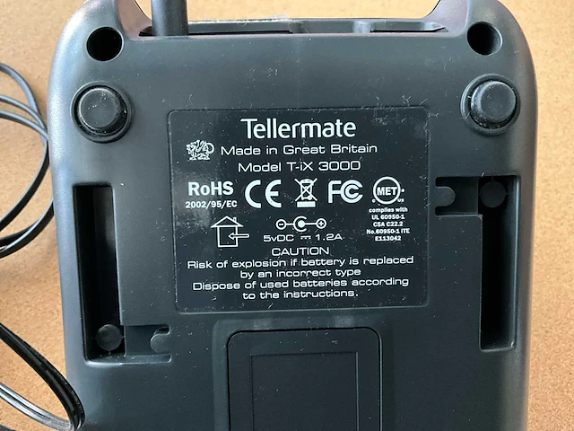 Tellermate t-ix 3000 valuta tel/weegschaal - afbeelding 7 van  9