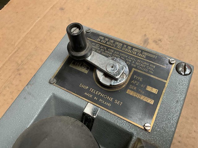 Telos apz-6/st vintage marine telefoon - afbeelding 5 van  5