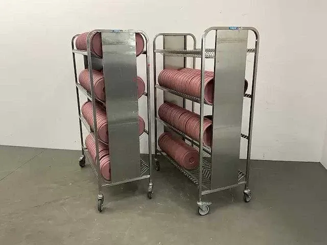 Temp-rite - verrijdbare rvs stelling (2x) - afbeelding 1 van  4
