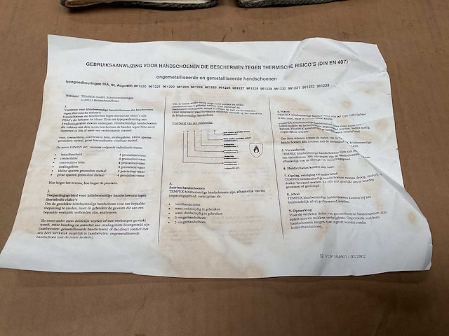 Tempex hitte bestendige handschoenen (15x) - afbeelding 4 van  5