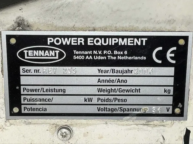 Tennant 235e zelfrijdende veegmachine - afbeelding 7 van  15