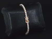 Tennis armband met briljanten - afbeelding 4 van  4