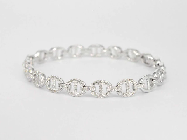 Tennisarmband diamant 157 schakels - afbeelding 8 van  8