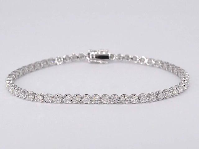 Tennisarmband met 3.00 carat diamanten - afbeelding 2 van  8