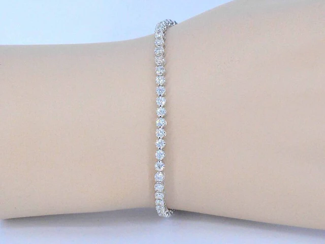 Tennisarmband met 3.00 carat diamanten - afbeelding 4 van  10