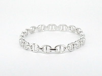 Tennisarmband met diamanten schakels met 157 diamanten - afbeelding 3 van  9