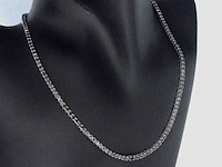 Tenniscollier met natuurlijke zwarte diamanten - afbeelding 11 van  12