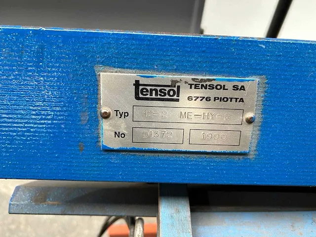 Tensol - 12-2 me-hy-r - folding machines - 1990 - afbeelding 13 van  14