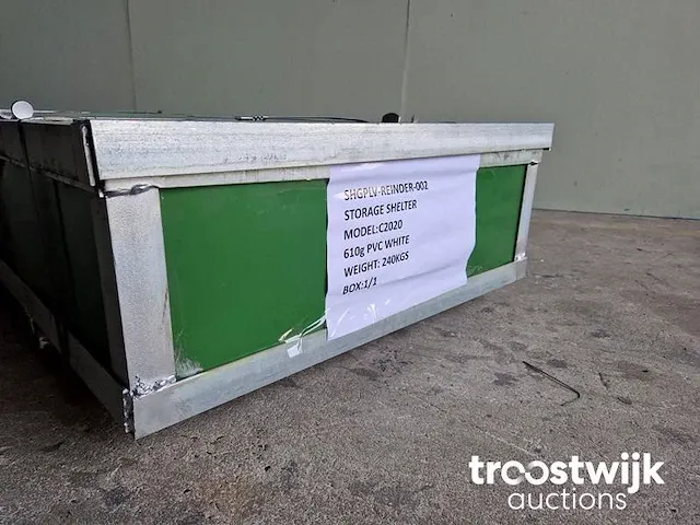 / tent tussen containers 20ft - afbeelding 7 van  9