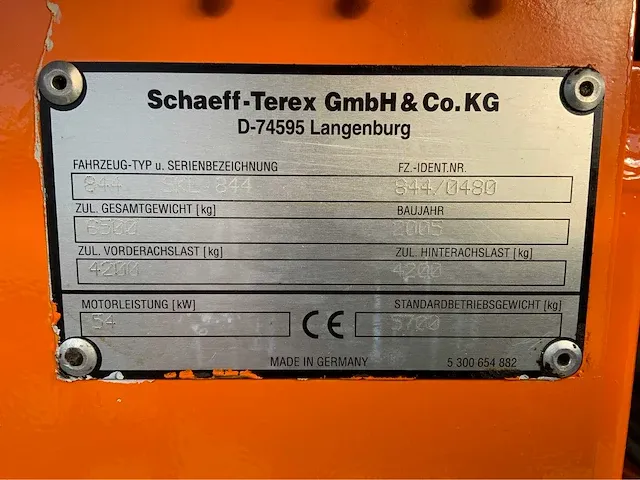 Terex skl844 shovel - afbeelding 30 van  43
