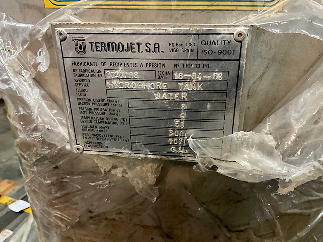Termojet s.a. 300 l rvs drukvat - afbeelding 6 van  6