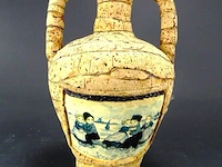 Terracotta oorvaas omkleed met kurk - afbeelding 2 van  5