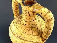 Terracotta oorvaas omkleed met kurk - afbeelding 3 van  5