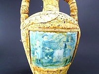 Terracotta oorvaas omkleed met kurk - afbeelding 4 van  5