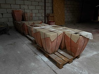 Terracotta vierkant bloembak plantenbak (54x) - afbeelding 1 van  7