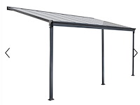 Terrasoverkapping home garden, solis, grijs - afbeelding 2 van  7