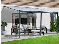 Terrasoverkapping home garden, solis, grijs - afbeelding 1 van  7