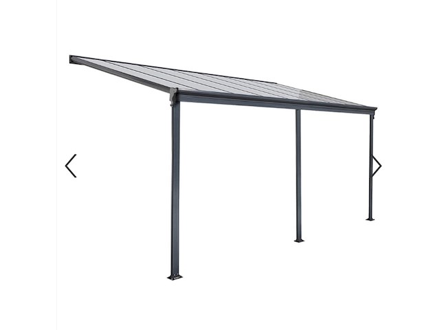 Terrasoverkapping home garden, solis, grijs - afbeelding 2 van  7