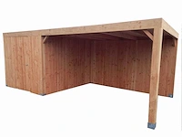 Terrasoverkapping met berging 314x750x244 cm - afbeelding 1 van  8