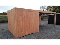 Terrasoverkapping met berging 314x750x244 cm - afbeelding 3 van  8