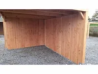 Terrasoverkapping met berging 414x650x244 cm - afbeelding 7 van  8