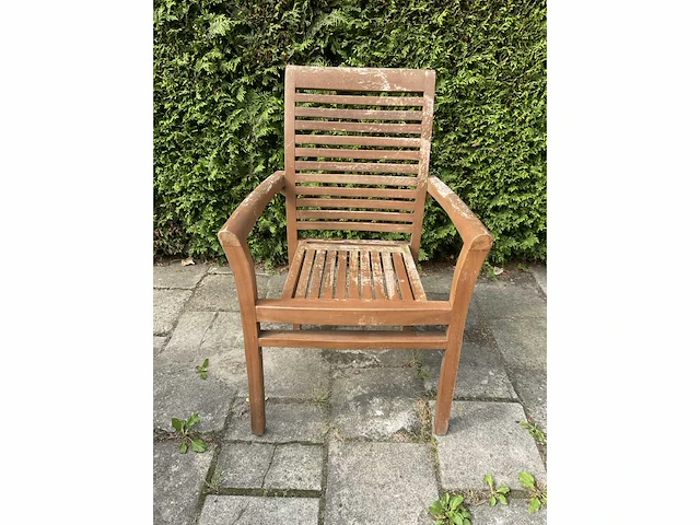 Terrasset - 2x tafel 80x80 - teakhout (2x) - afbeelding 3 van  13