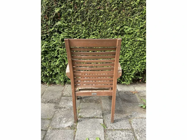 Terrasset - 2x tafel 80x80 - teakhout (2x) - afbeelding 4 van  13