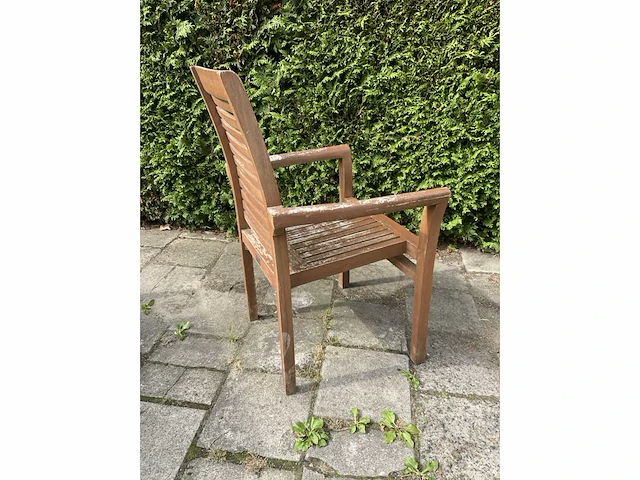 Terrasset - 2x tafel 80x80 - teakhout (2x) - afbeelding 5 van  13