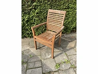 Terrasset - 2x tafel 80x80 - teakhout (2x) - afbeelding 13 van  13