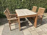 Terrasset 145x90 teakhout (2x) - afbeelding 6 van  13