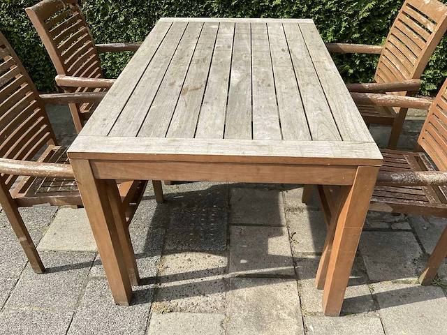 Terrasset 145x90 teakhout (2x) - afbeelding 7 van  13