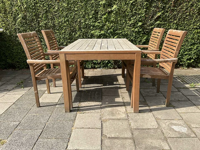 Terrasset 145x90 teakhout (2x) - afbeelding 8 van  13