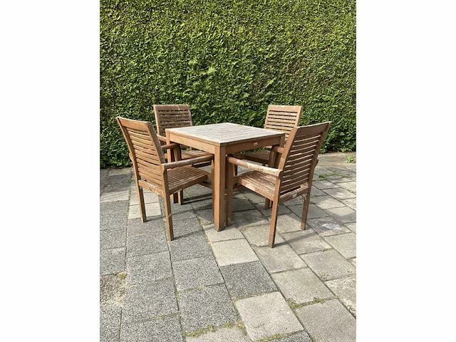 Terrasset 80x80 teakhout - afbeelding 3 van  10