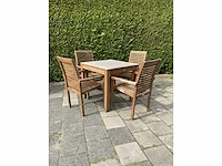 Terrasset 80x80 teakhout - afbeelding 3 van  10