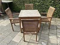 Terrasset 80x80 teakhout - afbeelding 4 van  10