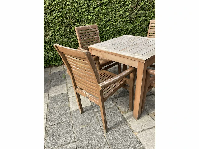 Terrasset 80x80 teakhout - afbeelding 5 van  10